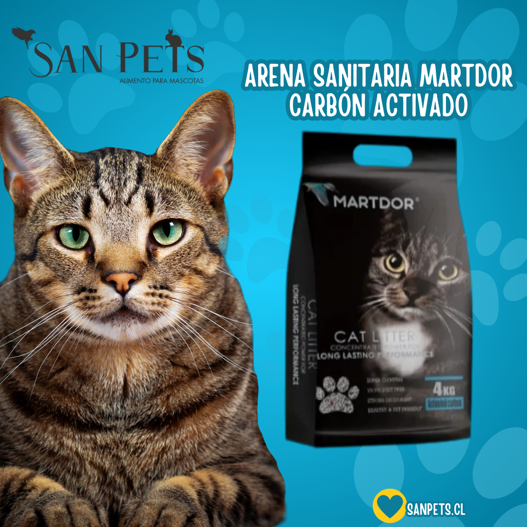 Arena Martdor carbón activado