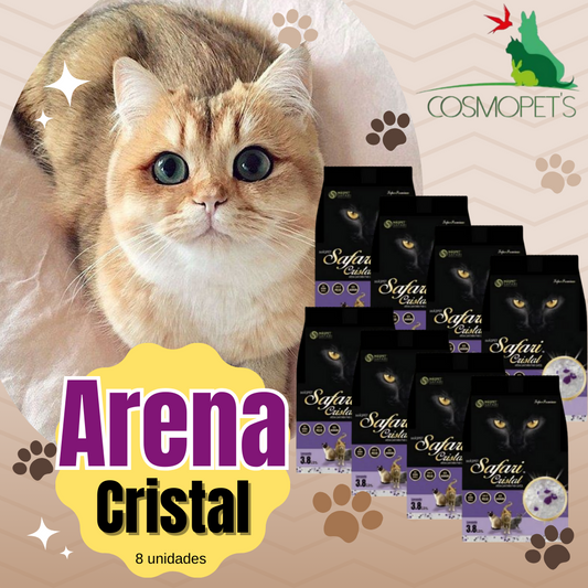 Arena Safari Cristal 8 unidades